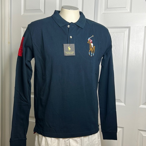 Polo Ralph Lauren Other - Polo By Ralph Lauren Dark Blue Long Sleeve Large Pony NWT